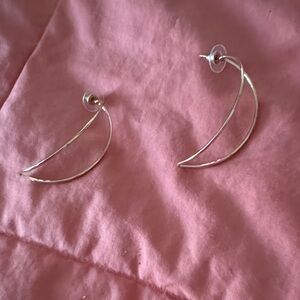 Elegant Silver Hoop Earrings